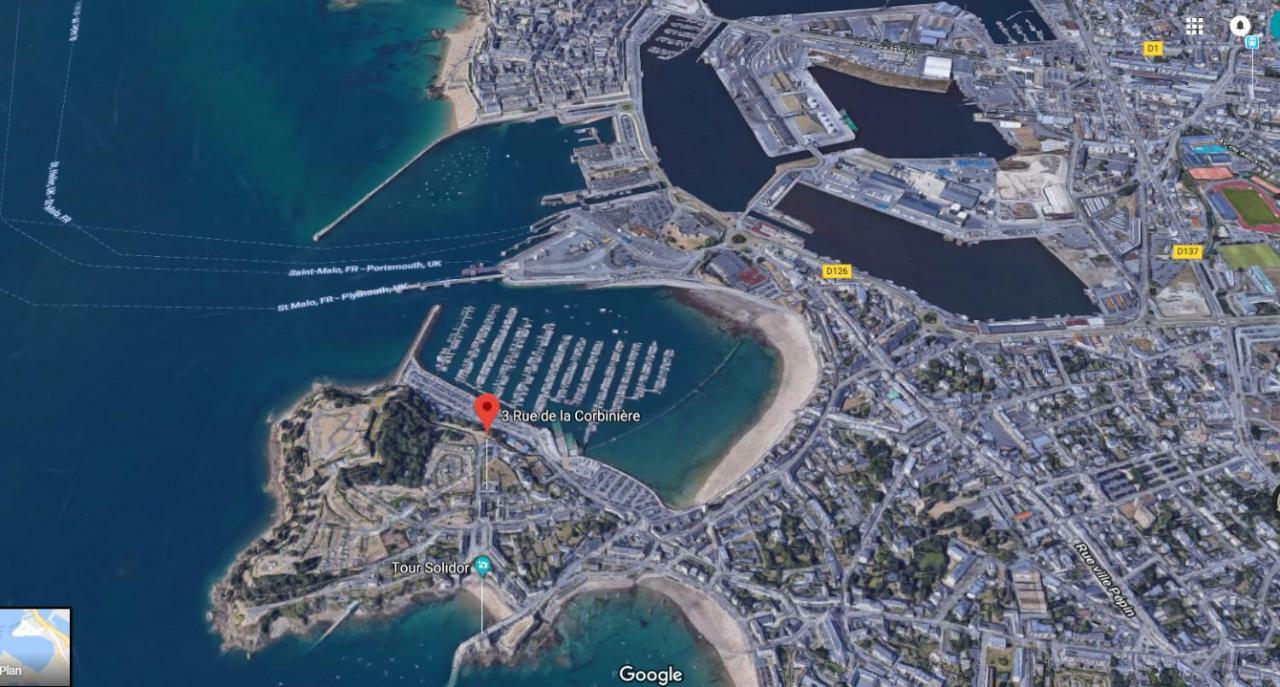 Ferienwohnung Cosy Solidor Beach View Saint-Malo Exterior foto